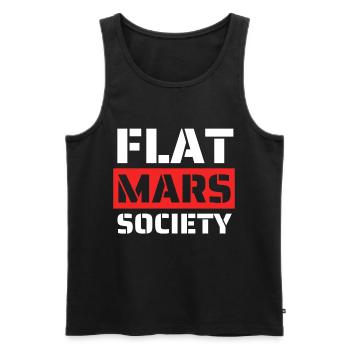 Flat Mars Society - Men's Premium Organic Tank Top - black - Front - AI Model Male 178 light (178cm)