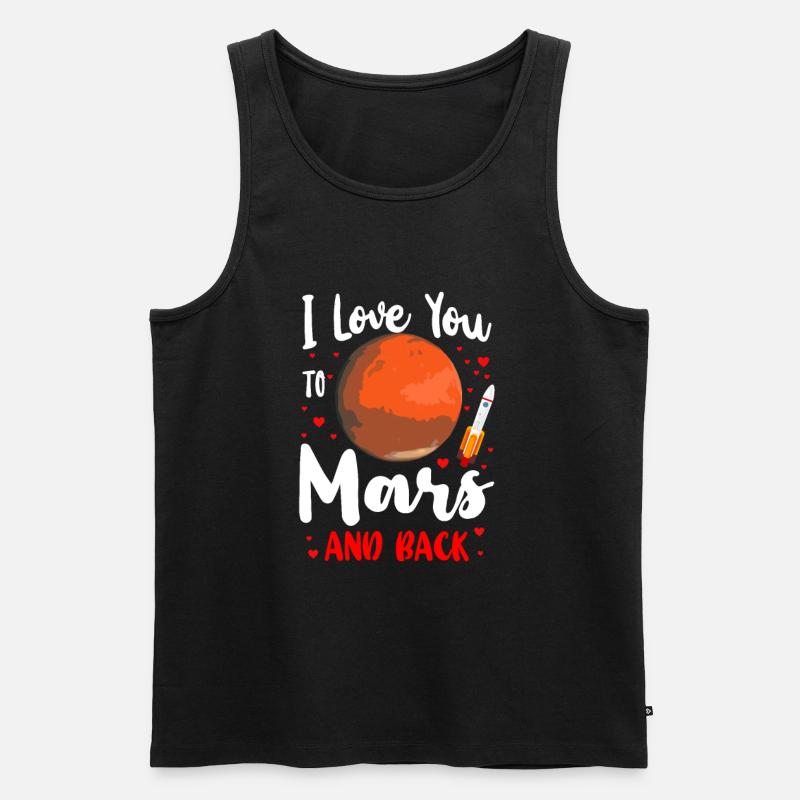 Mars - Männer Premium Bio Tank Top - Schwarz