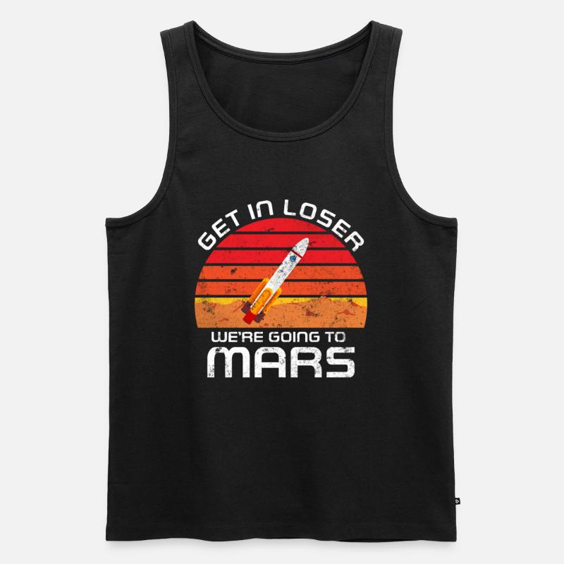 Mars - Männer Premium Bio Tank Top - Schwarz