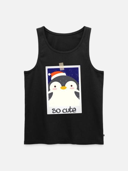 Pingouin si mignon 9/13 - Débardeur bio Premium Homme - noir