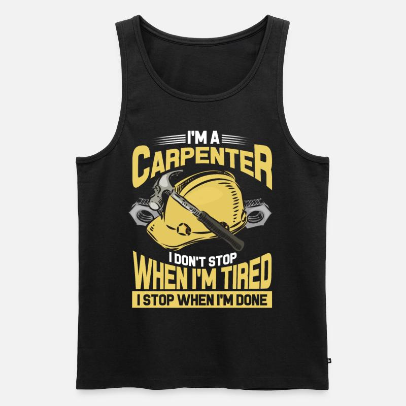 Carpenter carpenter carpenter - Men's Premium Organic Tank Top - black