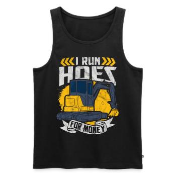 Bagger - Männer Premium Bio Tank Top - Schwarz - Vorne - AI Model Male 178 light (178cm)