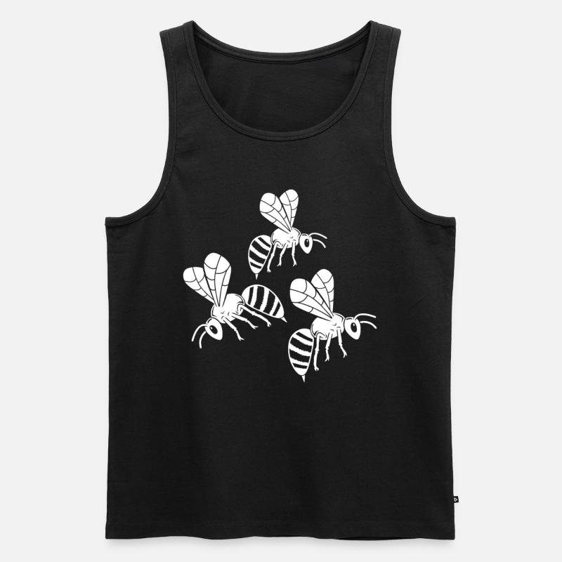 Bienen - Männer Premium Bio Tank Top - Schwarz