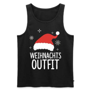 Weihnachtsoutfit Weihnachtsgeschenk lustig Spruch - Männer Premium Bio Tank Top - Schwarz - Vorne - Michal (187cm)