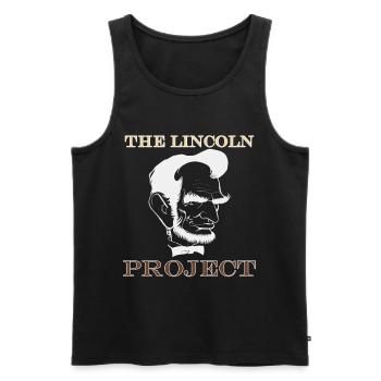 Das Lincoln-Projekt - Männer Premium Bio Tank Top - Schwarz - Vorne - AI Model Male 178 light (178cm)