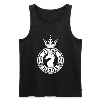 Schach Schachspiel Schachspieler Schachbrett - Männer Premium Bio Tank Top - Schwarz - Vorne - AI Model Male 178 light (178cm)
