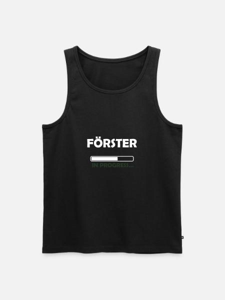 Förster in progress - Männer Premium Bio Tank Top - Schwarz