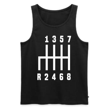 Lastwagenfahrer Lustiges Lastwagen Geschenk Spruch - Männer Premium Bio Tank Top - Schwarz - Vorne - Michal (187cm)
