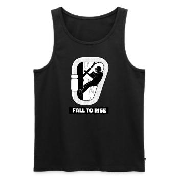 Baumkletterer Baumpfleger Arborist Baumpflege - Männer Premium Bio Tank Top - Schwarz - Vorne - AI Model Male 178 light (178cm)