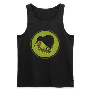 Kiwi bird - Men's Premium Organic Tank Top - black - Front - AI Model Male 178 light (178cm)
