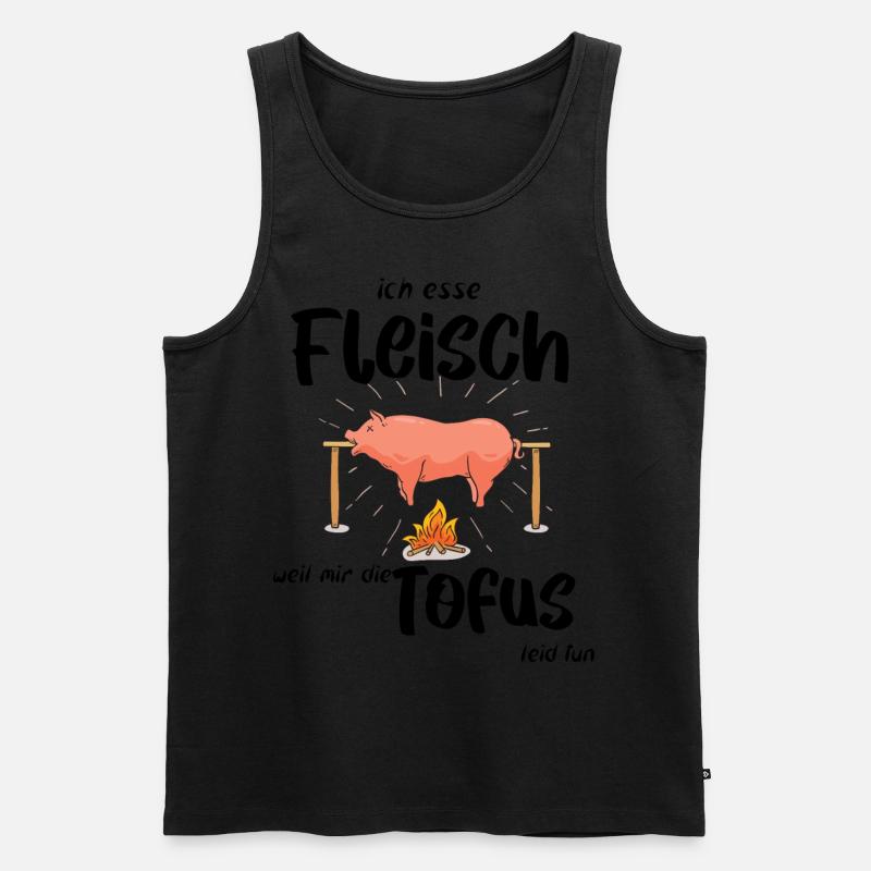 ich esse Fleisch - Männer Premium Bio Tank Top - undefined