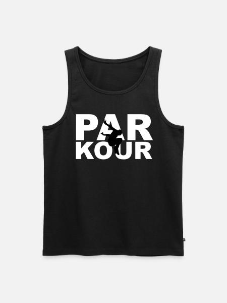 Parkour med parkour runner Parkour runner - Herre Premium økologisk tanktop - sort