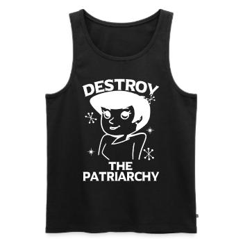 Féministe féministe cadeau feminist - Débardeur bio Premium Homme - noir - Devant - Michal (187cm)