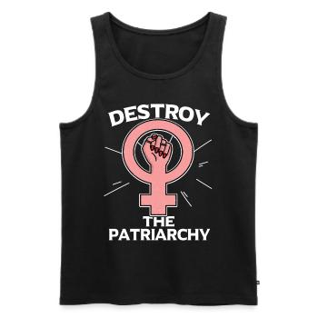 Féministe féministe cadeau feminist - Débardeur bio Premium Homme - noir - Devant - Michal (187cm)