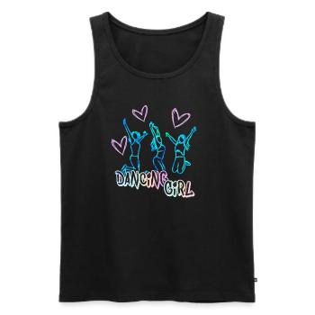 Moderner Tanz tolles Geschenk für Tänzerinnen - Männer Premium Bio Tank Top - Schwarz - Vorne - Michal (187cm)