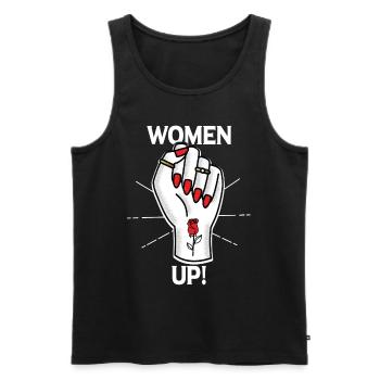 Féministe féministe cadeau feminist - Débardeur bio Premium Homme - noir - Devant - Michal (187cm)