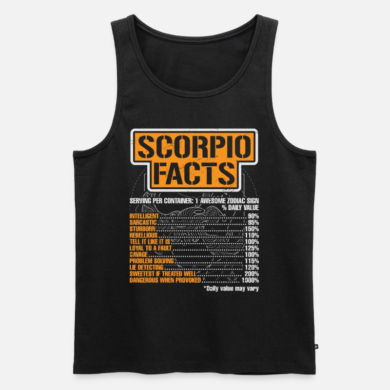 Sternzeichen Skorpion - Männer Premium Bio Tank Top - Schwarz