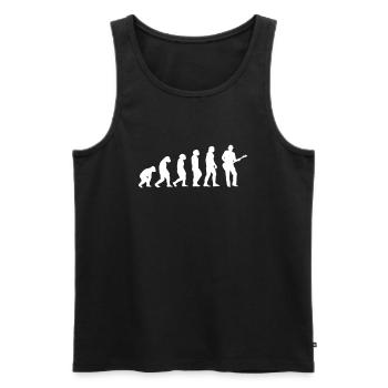 Bassist Evolution E-Bass Bassgitarre Geschenk - Männer Premium Bio Tank Top - Schwarz - Vorne - Michal (187cm)