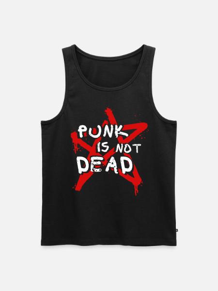 Punk Skinhead Rebellion Oi Gift Idea Anarchist - Ekologiczny tank top męski Premium - czarny