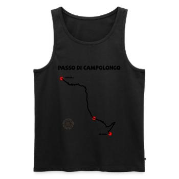 Passo Di Campolongo Haarnadelkurven Italien - Männer Premium Bio Tank Top - Schwarz - Vorne - Michal (187cm)