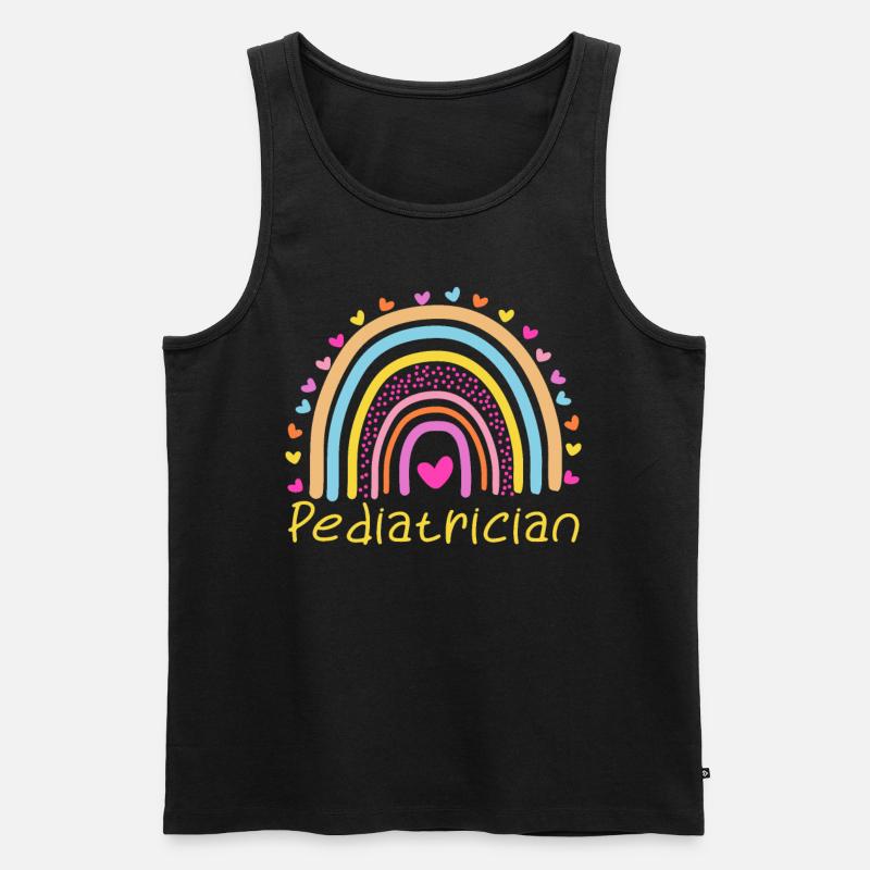 Kinderarzt - Männer Premium Bio Tank Top - Schwarz