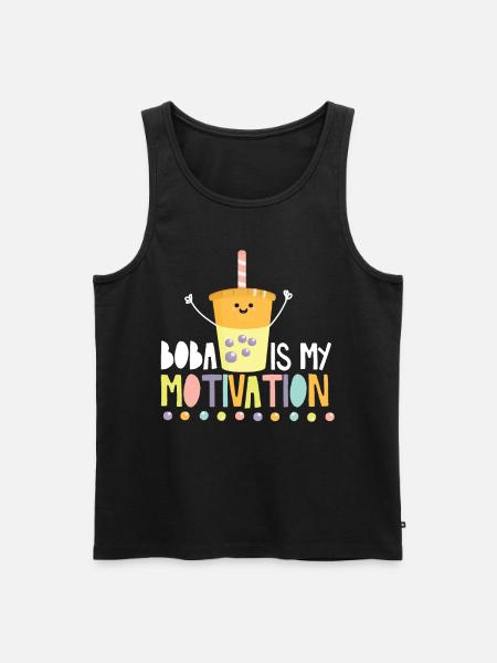 Bubble Tea - Men's Premium Organic Tank Top - black