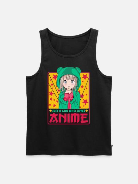 Nuttet anime kvinde -Kawaii Otaku Manga Anime - Herre Premium økologisk tanktop - sort