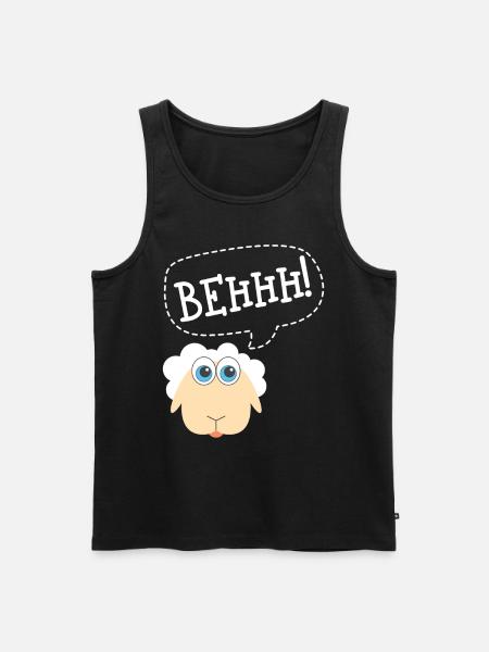 Sheep Beeehh Sheep Sounds - Débardeur bio Premium Homme - noir