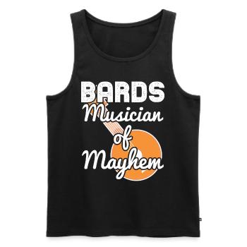 Musiciens de Bards de Chaos - Débardeur bio Premium Homme - noir - Devant - Michal (187cm)