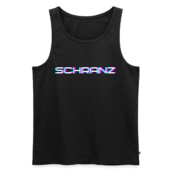 Schranz Techno Rave Festival Synth Party - Männer Premium Bio Tank Top - Schwarz - Vorne - Michal (187cm)