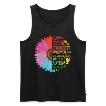 Autismus Bewusstsein - Männer Premium Bio Tank Top - Schwarz - Vorne - AI Model Male 178 light (178cm)