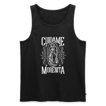 Virgin Our Lady of Guadalupe - Männer Premium Bio Tank Top - Schwarz - Vorne - AI Model Male 178 light (178cm)