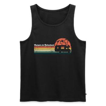 Camper im Ruhestand - Männer Premium Bio Tank Top - Schwarz - Vorne - Michal (187cm)