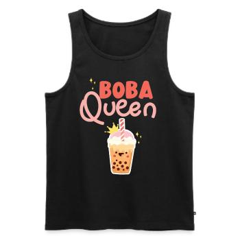 Bubble Tea - Männer Premium Bio Tank Top - Schwarz - Vorne - Michal (187cm)