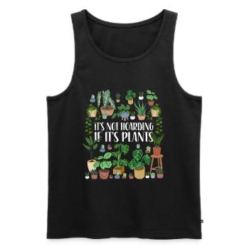 Gardener Plants - Men's Premium Organic Tank Top - black - Front - Michal (187cm)