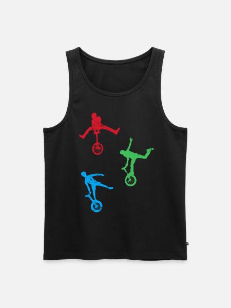 Unicycle - Men's Premium Organic Tank Top - black