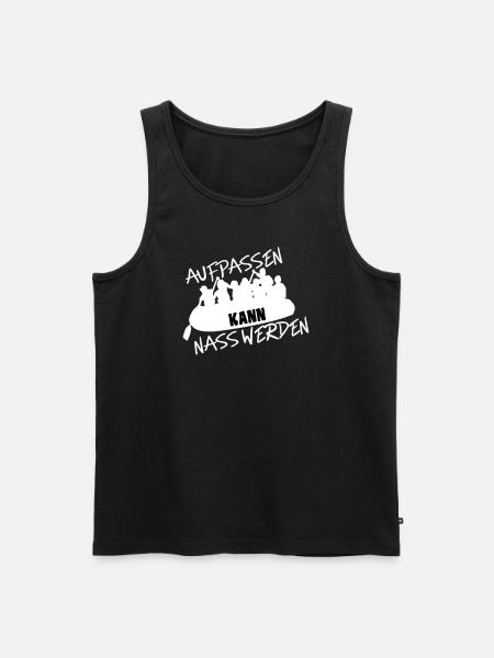 Rafting Abenteuer Rafter Wildwasser Schlauchboot - Männer Premium Bio Tank Top - Schwarz