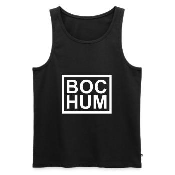 Bochum - Débardeur bio Premium Homme - noir - Devant - Michal (187cm)