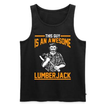 Lumberjack lumberjack lumberjacks - Men's Premium Organic Tank Top - black - Front - Michal (187cm)
