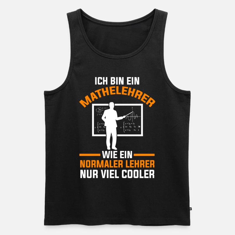 Mathelehrer Mathematik Lehrer Algebra - Männer Premium Bio Tank Top - Schwarz
