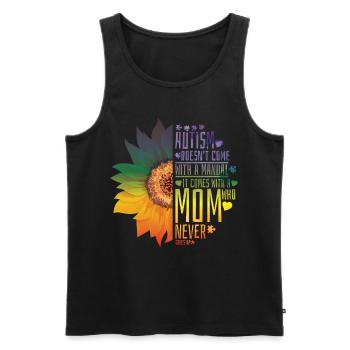 Autism Awareness - Men's Premium Organic Tank Top - black - Front - Michal (187cm)