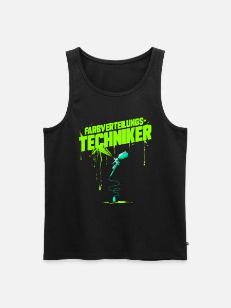 Farbverteilungstechniker Lackierer Autolackierer - Männer Premium Bio Tank Top - Schwarz