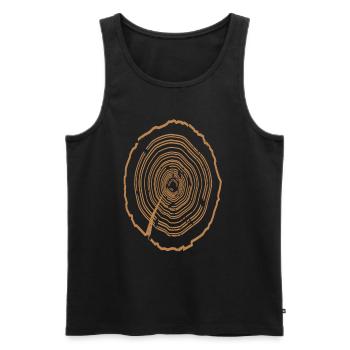 Grate - Men's Premium Organic Tank Top - black - Front - AI Model Male 178 light (178cm)