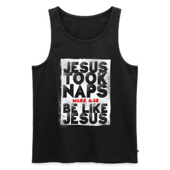 Christlicher Bibelvers Religion - Männer Premium Bio Tank Top - Schwarz - Vorne - Michal (187cm)