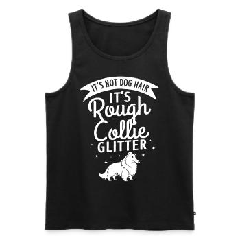 Langhaar Collie Hund Welpen Besitzer Halter - Männer Premium Bio Tank Top - Schwarz - Vorne - Michal (187cm)