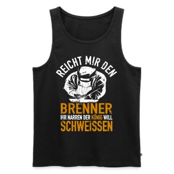 Schweißfachmann Schweißen WIG Schweißer Geschenk - Männer Premium Bio Tank Top - Schwarz - Vorne - Michal (187cm)