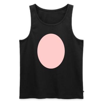 Kreis Pink - Männer Premium Bio Tank Top - Schwarz - Vorne - AI Model Male 178 light (178cm)