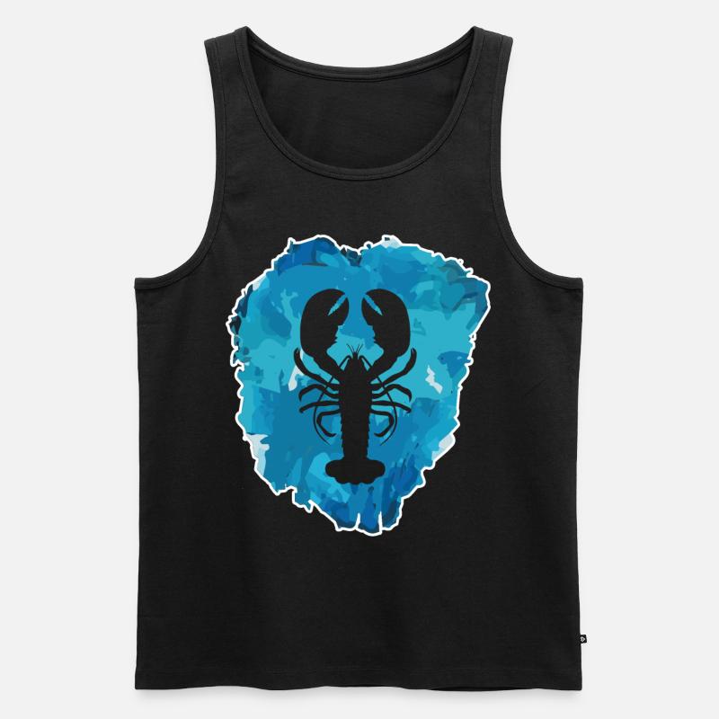 Hummer - Ganz Cool im Eisblock - Männer Premium Bio Tank Top - Schwarz