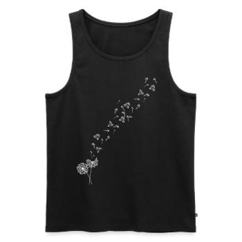 Pissenlit - Débardeur bio Premium Homme - noir - Devant - Michal (187cm)