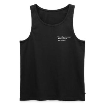 May have traces of feminism feminist - Men's Premium Organic Tank Top - black - Front - Michal (187cm)